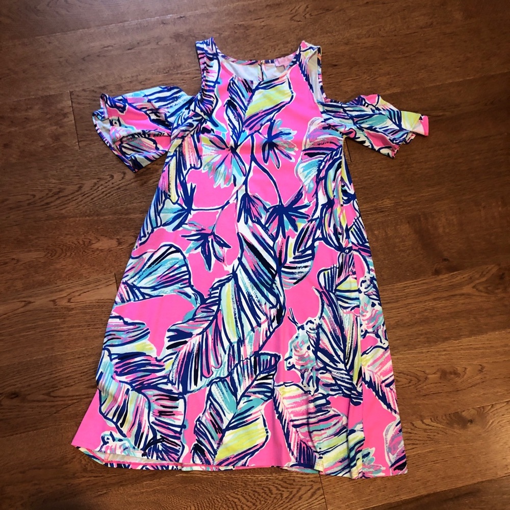 Lily pulitzer cold-shoulder dress